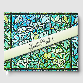 Green Mosaic Floral Gastenboek