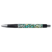 Green Mosaic Floral Pen (Voorkant)