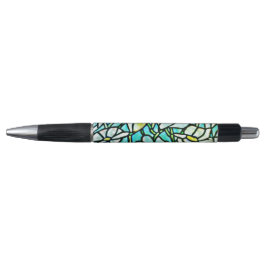 Green Mosaic Floral Pen