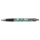 Green Mosaic Floral Pen (Achterkant)