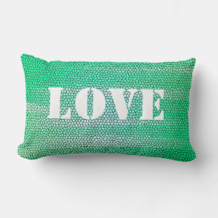 Green Mosaic Pillow- Kussen
