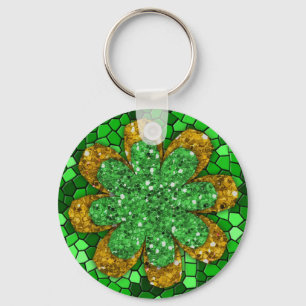 Green Mosaic Sleutelhanger