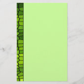 Green Mosaic Stationery Briefpapier (Voorkant)