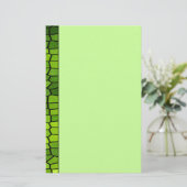 Green Mosaic Stationery Briefpapier (Staand voorkant)