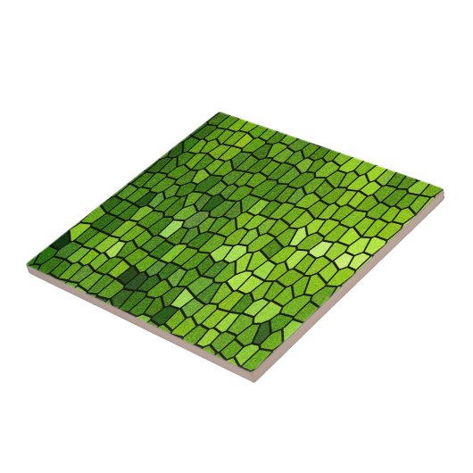 Green Mosaic Tegeltje (Zijkant)