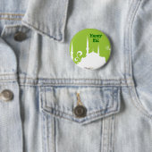 Green Mosque Pin Ronde Button 5,7 Cm (In situ)