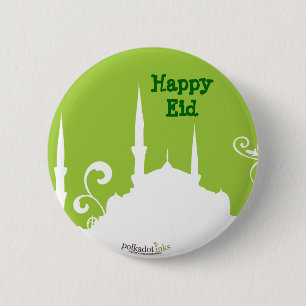 Green Mosque Pin Ronde Button 5,7 Cm