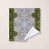 Green Moss & Earth Natuur Art Bad Handdoek (Wasdoekje)
