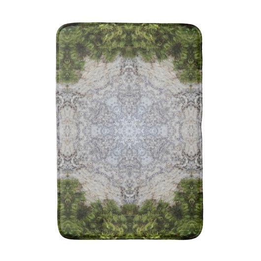 Green Moss & Earth Natuur Art Badmat (Voorkant Verticaal)