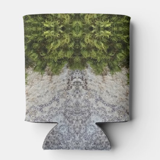 Green Moss & Earth Natuur Art Blikjeskoeler (Achterkant)