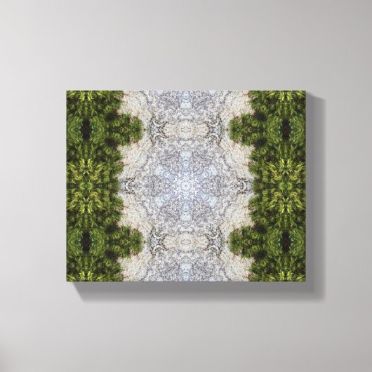 Green Moss & Earth Natuur Art Canvas Afdruk (Voorkant)