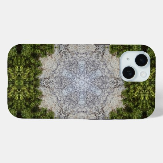 Green Moss & Earth Natuur Art Case-Mate iPhone Case (Achterkant (horizontaal))