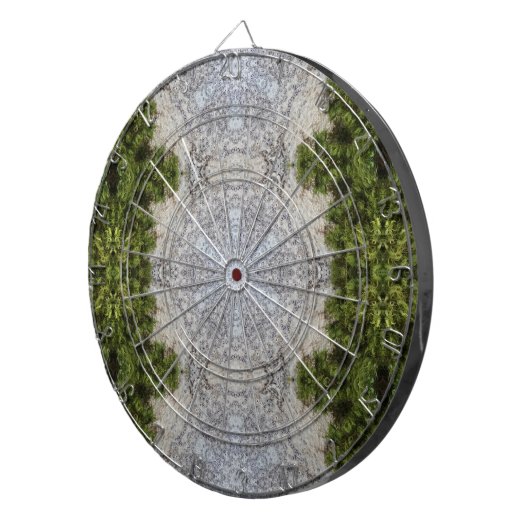 Green Moss & Earth Natuur Art Dartbord (Voorkant Rechts)