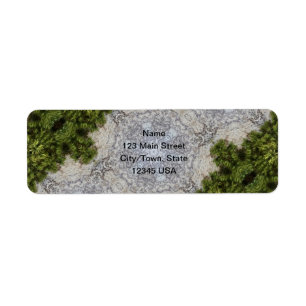 Green Moss & Earth Natuur Art Etiket