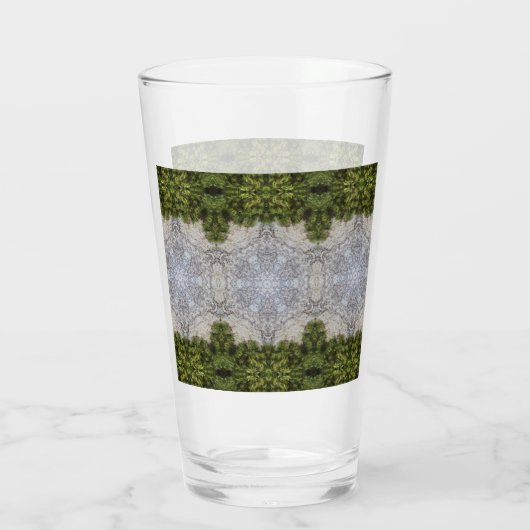 Green Moss & Earth Natuur Art Glas (Achterkant)
