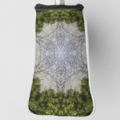 Green Moss & Earth Natuur Art Golfheadcover (Draai 90)