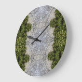 Green Moss & Earth Natuur Art Grote Klok (Hoek)