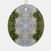 Green Moss & Earth Natuur Art Keramisch Ornament (Links)