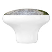 Green Moss & Earth Natuur Art Keramische Knop (Zijkant)