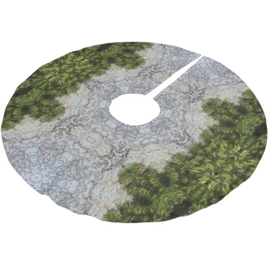 Green Moss & Earth Natuur Art Kerstboom Rok (Gekanteld)