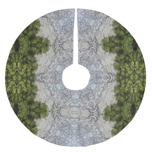 Green Moss & Earth Natuur Art Kerstboom Rok (Voorkant)