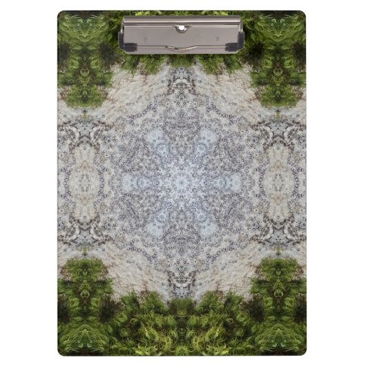 Green Moss & Earth Natuur Art Klembord (Voorkant)