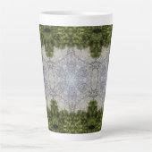 Green Moss & Earth Natuur Art Latte Mok (Voorkant)