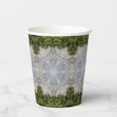 Green Moss & Earth Natuur Art Papieren Bekers (Achterkant)