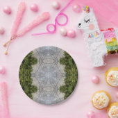 Green Moss & Earth Natuur Art Papieren Bordje (Feest)