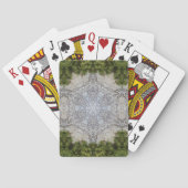 Green Moss & Earth Natuur Art Pokerkaarten (Achterkant)