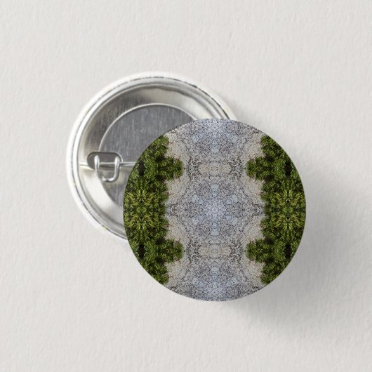 Green Moss & Earth Natuur Art Ronde Button 3,2 Cm (Voorkant /achterkant)