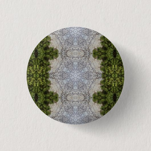 Green Moss & Earth Natuur Art Ronde Button 3,2 Cm (Voorkant)