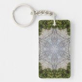 Green Moss & Earth Natuur Art Sleutelhanger (Voorkant)