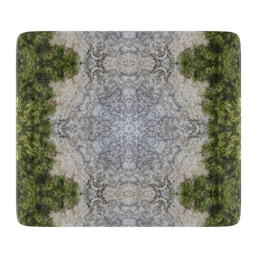 Green Moss & Earth Natuur Art Snijplank (Voorkant)