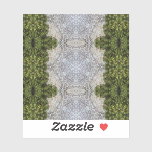 Green Moss & Earth Natuur Art Sticker (Vel)
