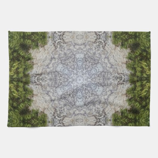 Green Moss & Earth Natuur Art Theedoek (Horizontaal)