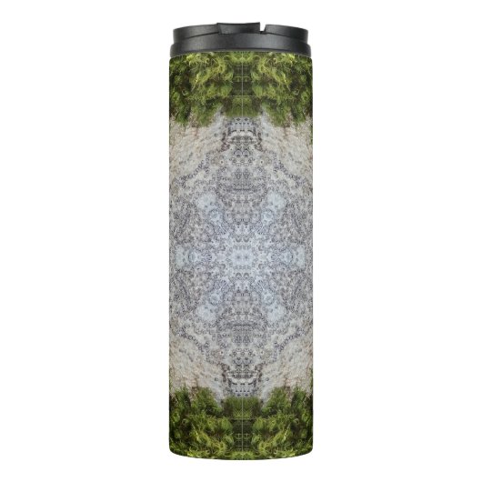 Green Moss & Earth Natuur Art Thermosbeker (Achterkant)