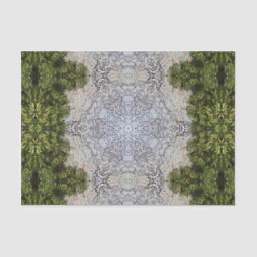 Green Moss & Earth Natuur Art Tissuepapier (Voorkant)