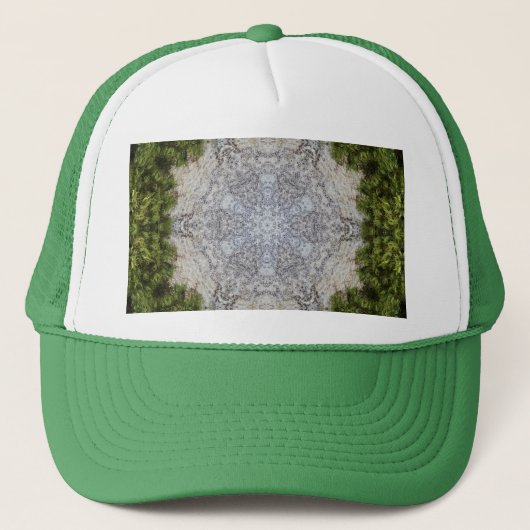 Green Moss & Earth Natuur Art Trucker Pet (Voorkant)