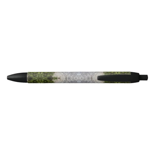 Green Moss & Earth Natuur Art Zwarte Inkt Pen (Achterkant)