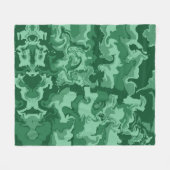 Green Moss Fleece Deken (Voorkant (Horizontaal))