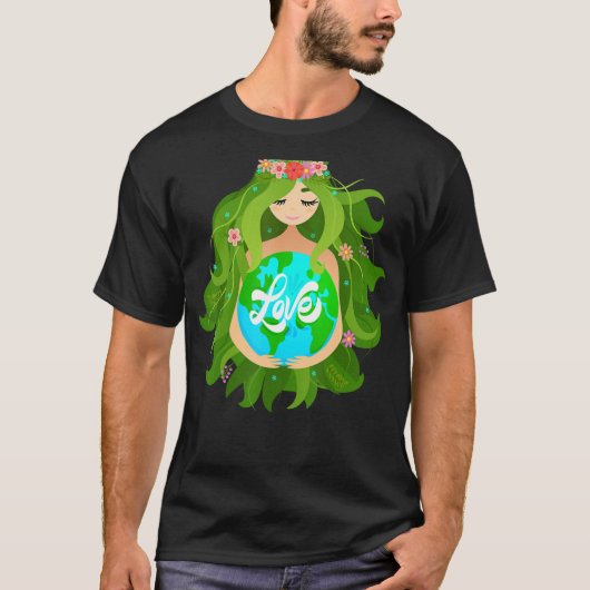 Green Mother Earth Day Gaia Save Our Planet Women  T-shirt (Voorkant)