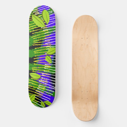 Green Motion – Abstract Nature Persoonlijk Skateboard (Voorkant)