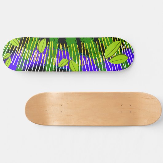 Green Motion – Abstract Nature Persoonlijk Skateboard (Horizontaal)