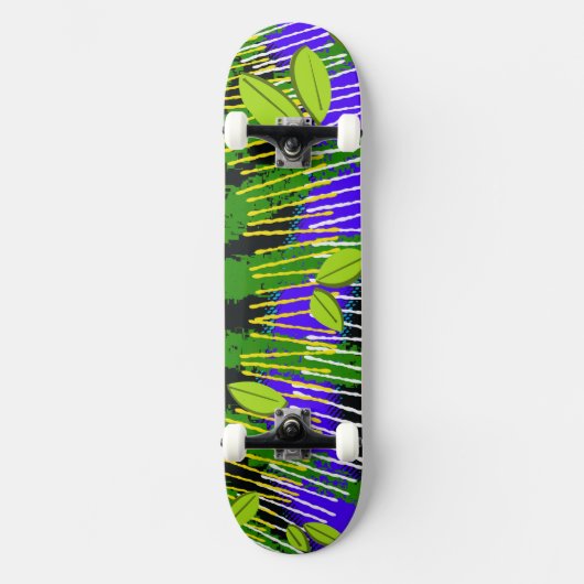 Green Motion – Abstracte Natuur Persoonlijk Skateboard (Voorkant)