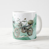 Green Motorcycle Adventure Grote Koffiekop (Voorkant rechts)