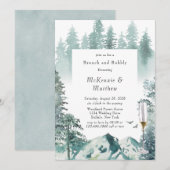 Green Mountain Airy Brunch en Bubble Kaart (Voorkant / Achterkant)