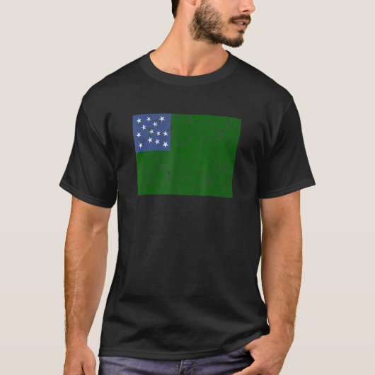 Green Mountain Boys Vermont Republic Vlag Verenigd T-shirt (Voorkant)