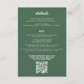 Green Mountain bruiloft Informatiekaartje (Voorkant)
