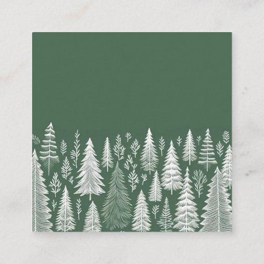 Green Mountain bruiloft Informatiekaartje (Achterkant)